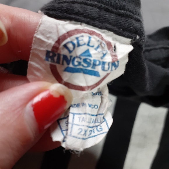 Distressed Black & White American Flag Shirt - Picture 6 of 6